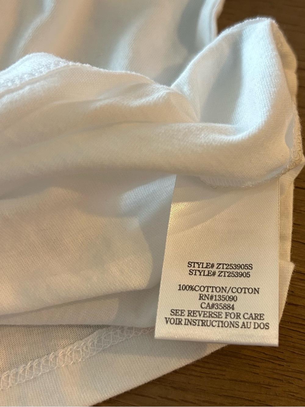 Z Supply Winnie White V-Neck Tee - Picture 3 of 4